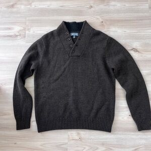 Bonobos Shawl Collar Wool Blend Sweater Size L
